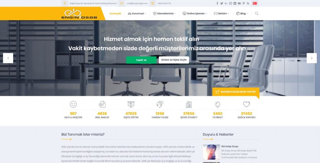 Yeni Web Sitemiz Yayında!